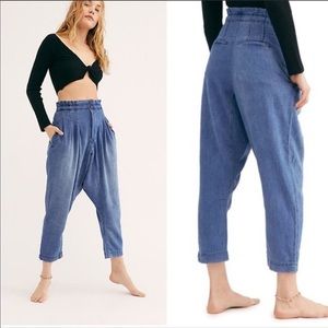 Free people Harlem paper bag jeans